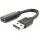 GEMBIRD Adapter USB 3.1 A - C, M/F, 0,1m, fekete