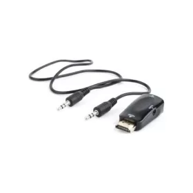   Gembird VGA Jack stereo 3,5mm -> HDMI VGA M/F adapter fekete