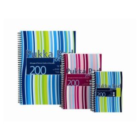   PUKKA PAD Spirálfüzet, A4, vonalas, 100 lap, PUKKA PAD "Stripe"