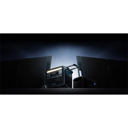 Anker Eufy PowerHouse 760 SOLIX BP2000 Expansion 40000mAh LifePO4 akkumulátor fekete