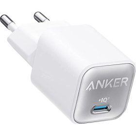   Anker Eufy 511 PowerPort Nano III 30W univerzális hálózati töltő adapter fehér-ezüst
