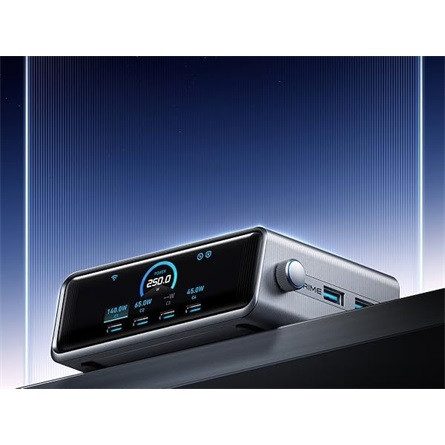 Anker Eufy Prime GaN 250W univerzális hálózati töltő adapter szürke