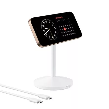 Anker Eufy MagGo MagSafe iPhone/AirPods 15W univerzális vezeték nélküli töltő adapter fehér