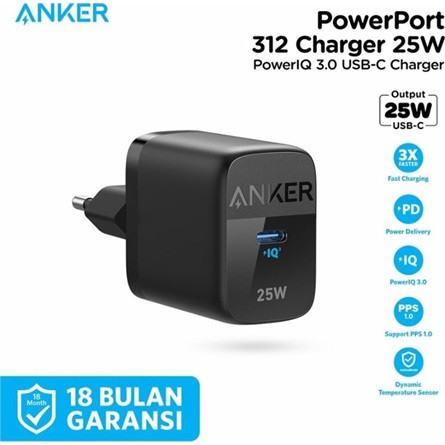 Anker Eufy 312 Ace 25W univerzális hálózati töltő adapter fekete