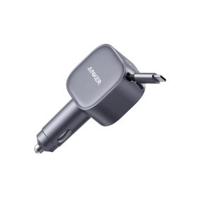   Anker, Nano Car Charger (75W, USB-C Port, Built-In Retractable USB-C Cable)