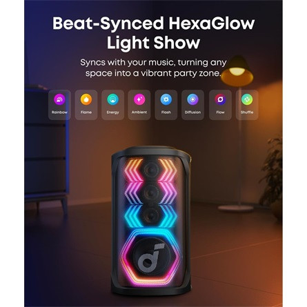 Anker Eufy soundcore Rave 3S IPX4 vízálló 2.1 hangszóró fekete