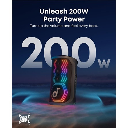 Anker Eufy soundcore Rave 3S IPX4 vízálló 2.1 hangszóró fekete