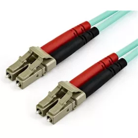   StarTech OM3 50/125 850nm LC Duplex -> LC Duplex M/M adatkábel 15m ciánkék OM3 Multimode 50/125µm 100Gbps
