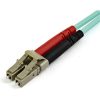 StarTech OM3 50/125 850nm LC Duplex -> LC Duplex M/M adatkábel 15m ciánkék OM3 Multimode 50/125µm 100Gbps