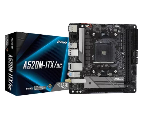 ASRock sAM4 A520M-ITX/AC alaplap