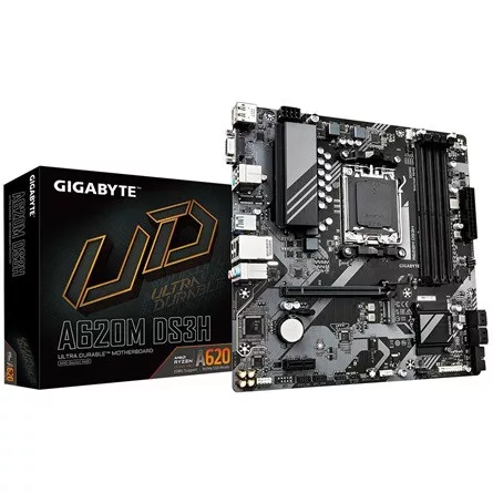 GIGABYTE Alaplap AM5 A620M DS3H AMD A620, mATX