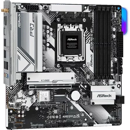 ASROCK Alaplap AM5 A620M PRO RS WIFI AMD A620, mATX