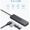 Anker Eufy Ultra Slim 4-portos USB3.0 hub fekete