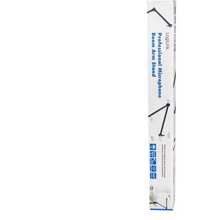 Delock Logilink Professional Microphone Boom Arm Stand, black