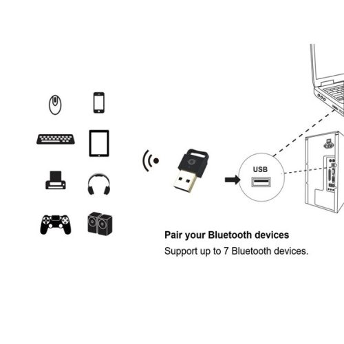 Conceptronic Bluetooth Adapter - ABBY06B (Bluetooth5.0, Távolság: 10-20m, fekete)