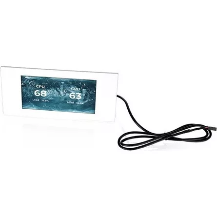 Thermaltake View 600 TG 6" LCD kijelző fehér