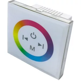   OPTONICA LED Szalag Dimmer RGB szalaghoz, fali, fehér üvegpanel, érintő vezérléssel  AC6319