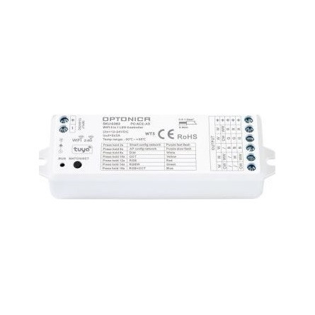 OPTONICA LED 5 az 1-ben kontroller, Tuya/RF - AC6383