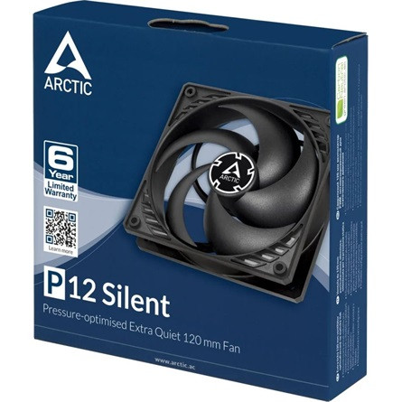 Arctic Cooling P12 Silent rendszerhűtő ventilátor fekete