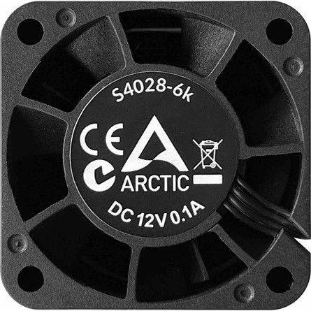 Arctic Cooling S4028-6K Server Fan rendszerhűtő ventilátor fekete