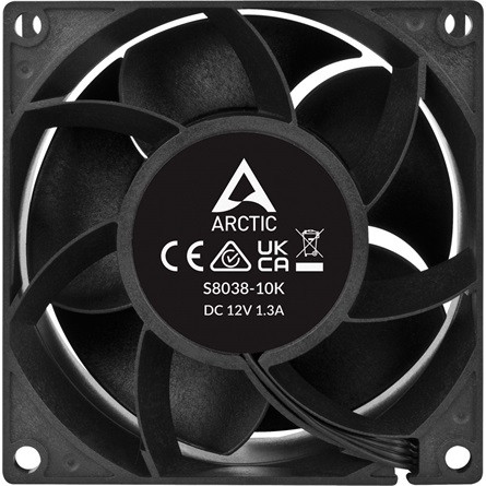 Arctic Cooling S8038-10K Server Fan rendszerhűtő ventilátor fekete