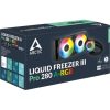 Arctic Cooling Liquid Freezer III Pro 280 A-RGB processzor vízhűtő fekete