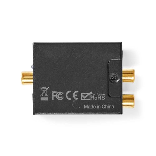 Nedis ACON2510BK digital - analóg konverter, digitális koax RCA bemenet - 2x RCA kimenet