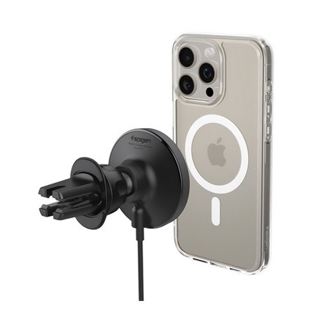 SPIGEN ONETAP PRO4 autós tartó szellőzőre, 15W, FEKETE