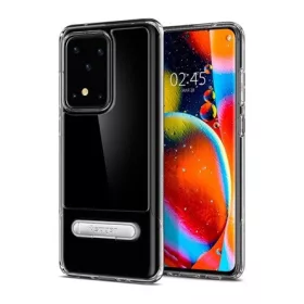   Spigen Samsung S20 Ultra 5G SPIGEN SLIM ARMOR ESSENTIAL S szilikon telefonvédő műanyag hátlap, kitámasztó, ÁTLÁTSZÓ