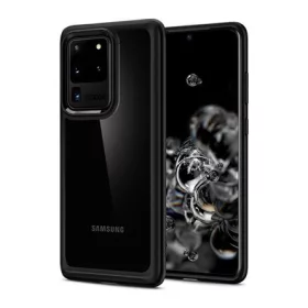   Spigen Samsung S20 Ultra 5G SPIGEN ULTRA HYBRID műanyag telefonvédő ütésállóság, matt keret, FEKETE