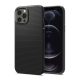 Spigen iPhone 12 Pro Max SPIGEN LIQUID AIR szilikon telefonvédő ütésállóság, rombusz, FEKETE