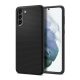 Spigen Samsung S21 SPIGEN LIQUID AIR szilikon telefonvédő ütésállóság, rombusz, FEKETE