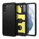 SPIGEN Samsung S21 SPIGEN TOUGH ARMOR szilikon telefonvédő ütésállóság, kitámasztó, FEKETE