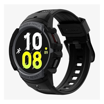 Spigen Samsung Watch 4 40 mm SPIGEN RUGGED ARMOR PRO pótszíj egyedi méret, ütésállóság + szilikon keret, SÖTÉTSZÜRKE