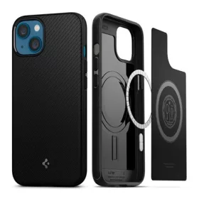   SPIGEN iPhone 13 mini SPIGEN MAG szilikon telefonvédő matt, MagSafe, FEKETE