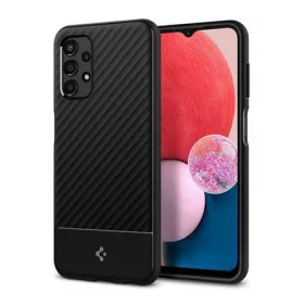  Spigen Samsung A13 4G SPIGEN CORE ARMOR szilikon telefonvédő ütésállóság, csíkos, FEKETE