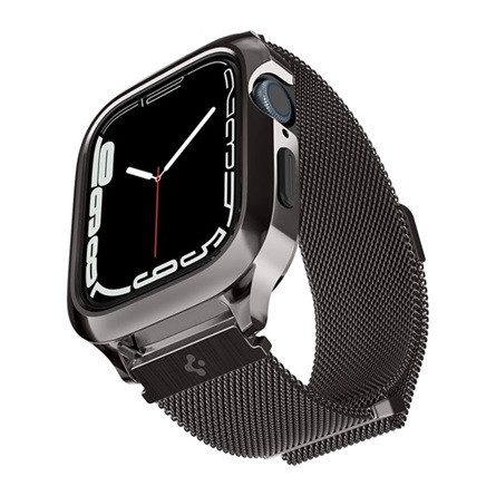 Spigen Apple Watch Series SE 44mm SPIGEN METAL FIT PRO fém óra keret ütésállóság FEKETE