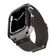 Spigen Apple Watch Series SE 44mm SPIGEN METAL FIT PRO fém óra keret ütésállóság FEKETE