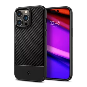   Spigen iPhone 14 Pro SPIGEN CORE ARMOR szilikon telefonvédő ütésállóság, csíkos, FEKETE