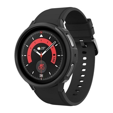 Spigen Samsung Watch 5 Pro eSIM 45 mm SPIGEN LIQUID AIR szilikon óra keret ütésállóság FEKETE