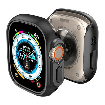 Spigen Apple Watch Ultra 2 49mm SPIGEN THIN FIT műanyag óra keret ütésállóság FEKETE