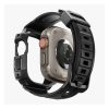 Spigen Apple Watch Ultra 2 49mm SPIGEN RUGGED ARMOR PRO pótszíj egyedi méret, ütésállóság + szilikon keret, FEKETE