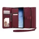 Spigen Samsung S23 Plus SPIGEN WALLET S PLUS tok álló, bőr hatású FLIP, textil minta, BURGUNDY