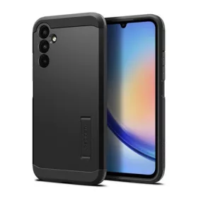   Spigen Samsung A34 5G SPIGEN TOUGH ARMOR szilikon telefonvédő ütésállóság, kitámasztó, FEKETE