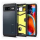 SPIGEN Google Pixel 8 SPIGEN TOUGH ARMOR szilikon telefonvédő ütésállóság, kitámasztó, SÖTÉTSZÜRKE