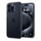 Spigen iPhone 15 Pro SPIGEN CRYSTAL FLEX szilikon telefonvédő ütésállóság, légpárnás sarok, SÖTÉTSZÜRKE