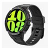 Spigen Samsung Watch 6 eSIM 44mm SPIGEN RUGGED ARMOR PRO pótszíj egyedi méret, ütésállóság + szilikon keret, FEKETE