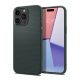 Spigen iPhone 15 Pro Max SPIGEN LIQUID AIR szilikon telefonvédő ütésállóság, rombusz, SÖTÉTZÖLD