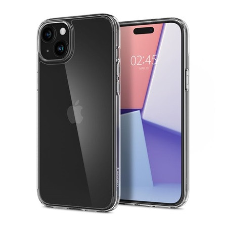 Spigen iPhone 15 Plus SPIGEN AIRSKIN HYBRID szilikon telefonvédő ultravékony, 0.5mm, ÁTLÁTSZÓ