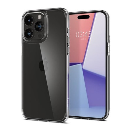 Spigen iPhone 15 Pro SPIGEN AIRSKIN HYBRID szilikon telefonvédő ultravékony, 0.5mm, ÁTLÁTSZÓ